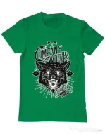 Tricou ADLER barbat Company of wolves Verde mediu