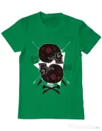 Tricou ADLER barbat Pitch black Verde mediu