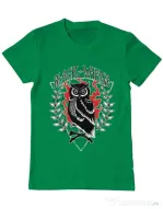 Tricou ADLER barbat Black wings Verde mediu