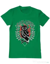 Tricou ADLER barbat Black wings Verde mediu
