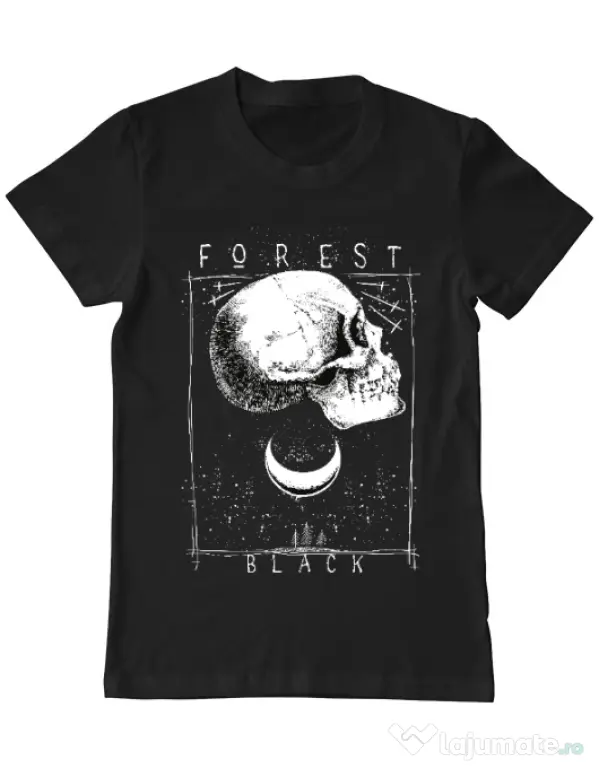 Tricou ADLER barbat Forest Black Negru