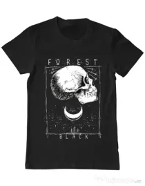 Tricou ADLER barbat Forest Black Negru