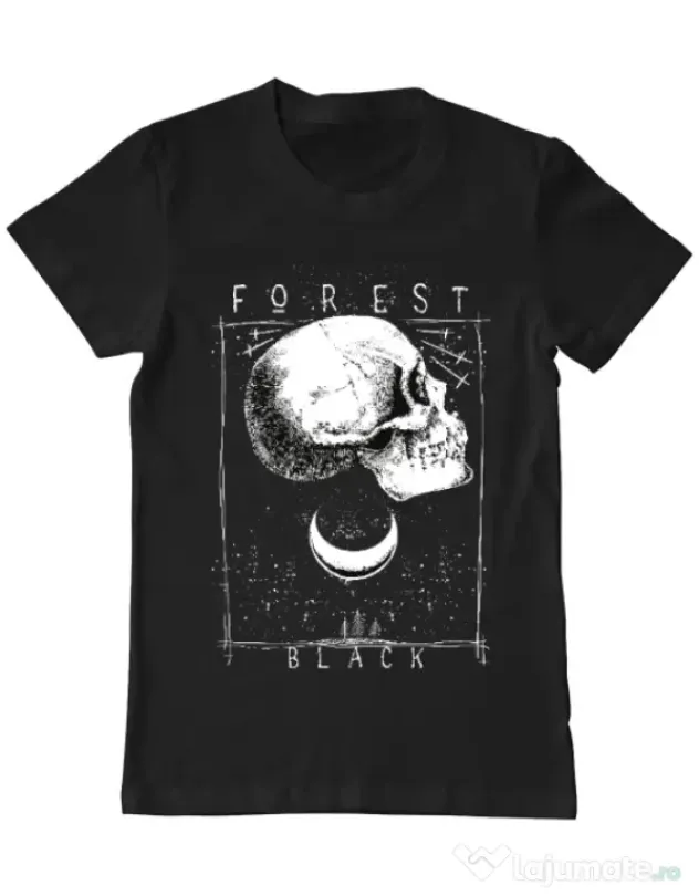 Tricou ADLER barbat Forest Black Negru