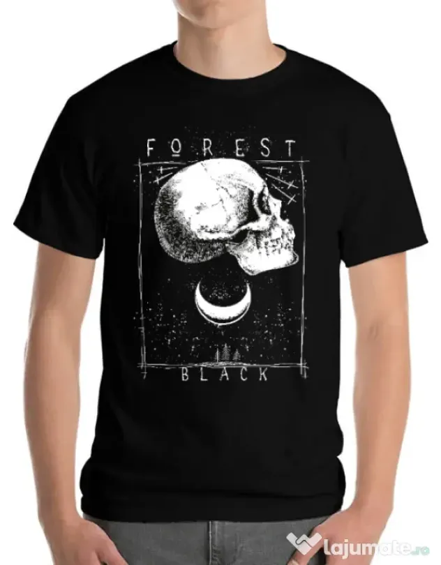 Tricou ADLER barbat Forest Black Negru