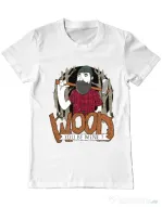 Tricou ADLER barbat Wood you be mine Alb