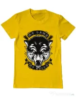 Tricou ADLER barbat My Land My Rules Galben