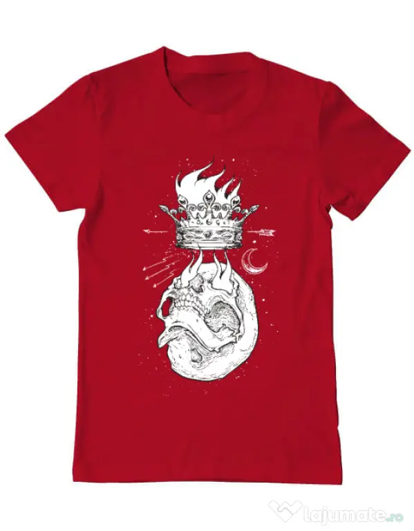 Tricou ADLER barbat Flames Rosu