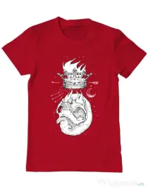 Tricou ADLER barbat Flames Rosu