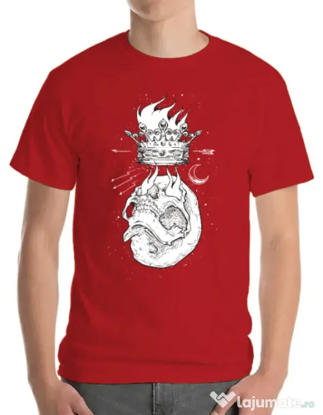 Tricou ADLER barbat Flames Rosu