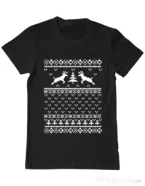 Tricou ADLER barbat Ugly sweater Negru