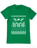 Tricou ADLER barbat Ski time Verde mediu