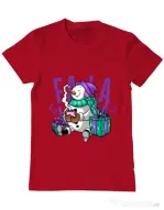 Tricou ADLER barbat Christmas Carol Rosu