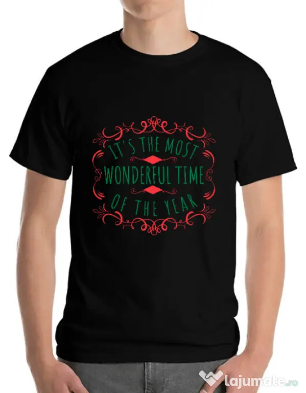 Tricou ADLER barbat Most wonderful time Negru