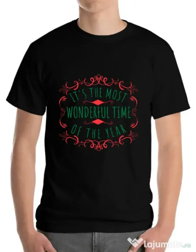 Tricou ADLER barbat Most wonderful time Negru
