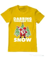 Tricou ADLER barbat Dabbing Santa Galben