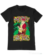 Tricou ADLER barbat Naughty Santa Negru