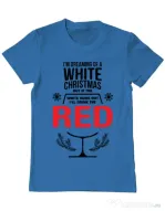 Tricou ADLER barbat White Christmas Albastru azuriu