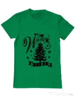 Tricou ADLER barbat Winter time Verde mediu