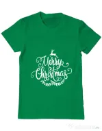 Tricou ADLER barbat Merry Christmas Verde mediu
