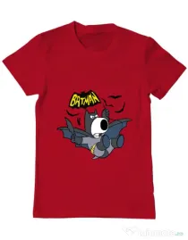 Tricou ADLER barbat Bat Brian Rosu