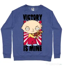 Bluza ADLER barbat Victory is mine Albastru melanj