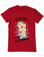 Tricou ADLER barbat Shine like a queen Rosu