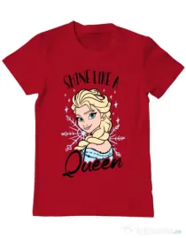 Tricou ADLER barbat Shine like a queen Rosu