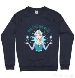 Bluza ADLER barbat Make your own magic Denim inchis
