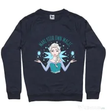 Bluza ADLER barbat Make your own magic Denim inchis