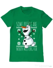 Tricou ADLER barbat Worth melting for Verde mediu