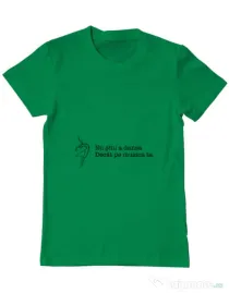 Tricou ADLER barbat Nu stiu a dansa Verde mediu
