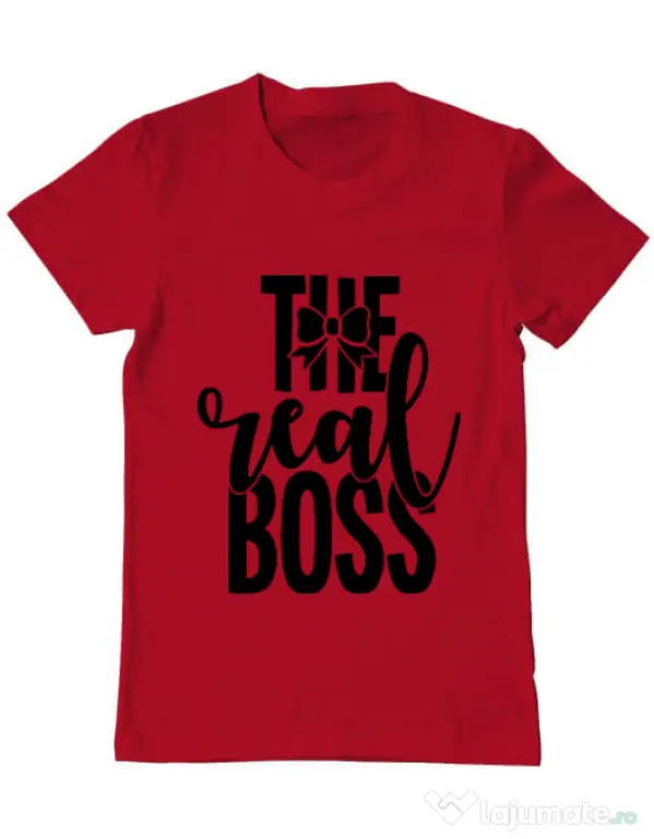 Tricou ADLER barbat The real boss Rosu