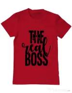 Tricou ADLER barbat The real boss Rosu