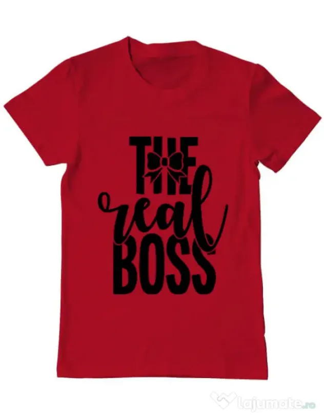 Tricou ADLER barbat The real boss Rosu