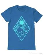 Tricou ADLER barbat Mountain Albastru azuriu