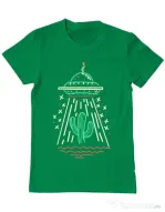Tricou ADLER barbat UFO Verde mediu