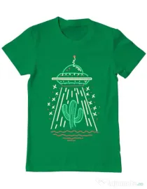 Tricou ADLER barbat UFO Verde mediu