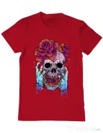 Tricou ADLER barbat Hand skull Rosu