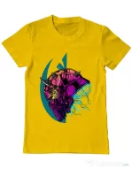 Tricou ADLER barbat Helmet Galben