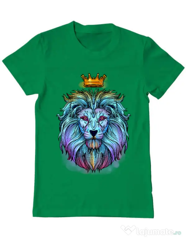 Tricou ADLER barbat Lion king Verde mediu