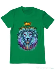 Tricou ADLER barbat Lion king Verde mediu