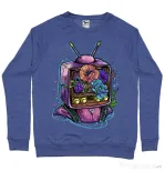 Bluza ADLER barbat Flower television Albastru melanj