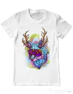 Tricou ADLER barbat Wolf Alb