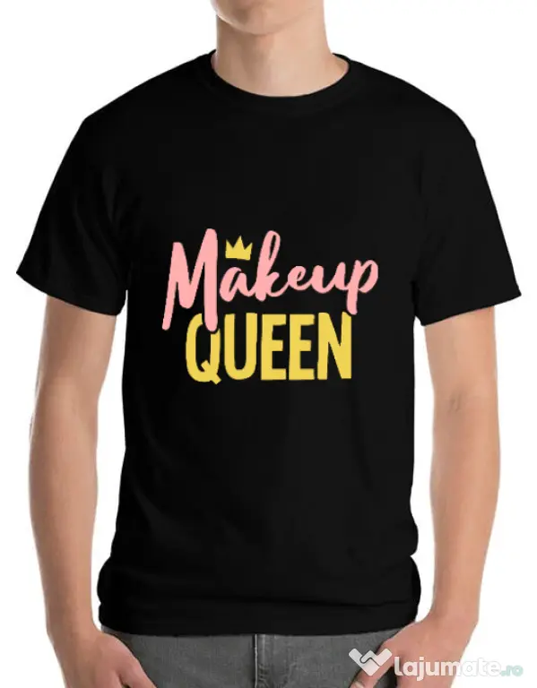 Tricou ADLER barbat Makeup queen Negru