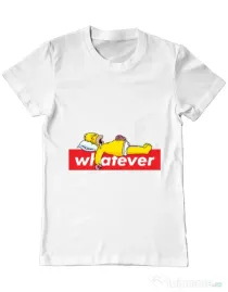 Tricou ADLER barbat Whatever Alb
