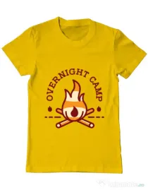 Tricou ADLER barbat Overnight camp Galben