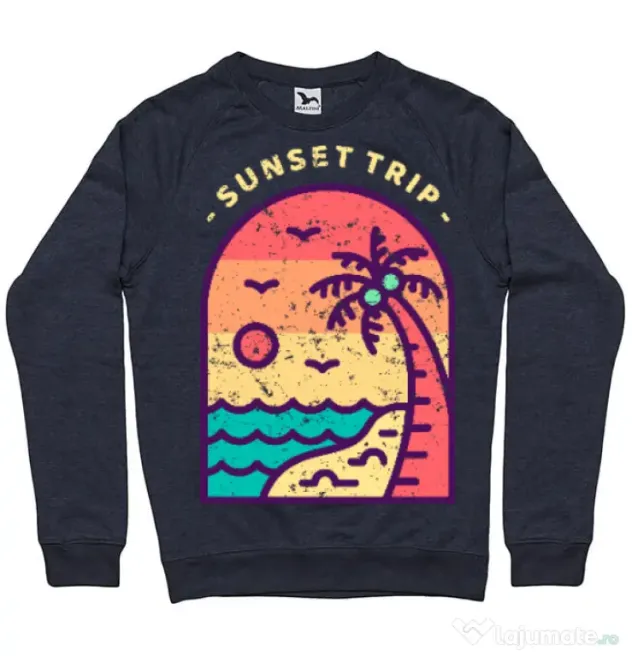 Bluza ADLER barbat Sunset trip Denim inchis