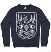 Bluza ADLER barbat Natural coffee Denim inchis 