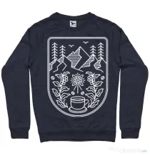 Bluza ADLER barbat Natural coffee Denim inchis