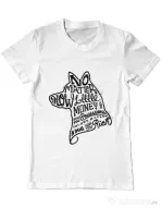 Tricou ADLER barbat A Dog Makes You Rich Alb